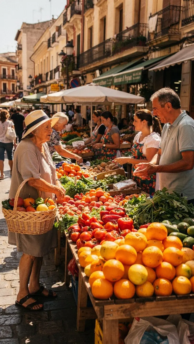 Discusión comunitaria sobre hábitos alimentarios en España.